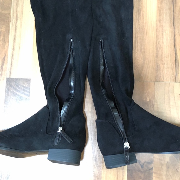 (New) DKNY Tyra Over The Knee Boots Black Women's Size 7 - Picture 3 of 9